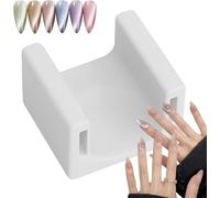 FOUTP Magnete per Unghie 5D Magnetico Automatico Professionale Strumento per Nail Art Cat Eye Calamita per Smalto Semipermanente Gel Magnetico Manicure Fai-da-Te Effetto Francese Portatile (bianco)