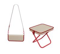 FOUTP Portable Folding Camping Stool with Storage Bag Lightweight Compact Foldable Chair for Hiking Fishing BBQ Picnic Travel Mini Pocket Chair Retractable Backpack Stool for Waiting in Line (Color C)