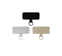 FOVAOK 1-3Pcs Metallo Del Telefono Mobile Lanyard Card Patch Staccabile Anti-perso Universale Corda Del Telefono Appendere Le Linguette Per iPhone 15 14 Samsung, 2Pcs, Agata