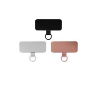 FOVAOK 1-3Pcs Metallo Del Telefono Mobile Lanyard Card Patch Staccabile Anti-perso Universale Corda Del Telefono Appendere Le Linguette Per iPhone 15 14 Samsung, 2Pcs, Agata