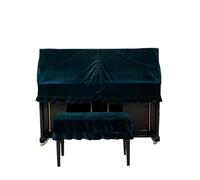 FOVAOK 1 set di copertura per pianoforte a mezza maschera classica in velluto verticale copertura antipolvere e sgabello copertura per pianoforte