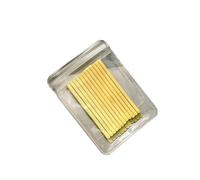FOVAOK 12 fermagli per capelli in metallo color caramella, ricci e ondulati, forcine per capelli da donna e ragazza (12 pezzi, giallo)