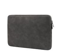FOVAOK 2 custodie impermeabili in pelle per computer portatili da 13", 14", 15", adatte a tutti i modelli di computer portatili (grigio scuro, per 14-15,4 pollici)