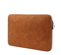 FOVAOK 2 custodie impermeabili in pelle per computer portatili da 13", 14" e 15", adatte a tutti i modelli di computer portatili (marrone, per 14-15,4 pollici)