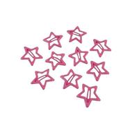 FOVAOK 3/10/12 fermagli per capelli colorati a forma di stella BB Y2K da donna, graziose forcine laterali a forma di stella, accessori per capelli per bambini, colore marrone