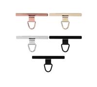 FOVAOK 5/3/1PCS Robusto Metallo Cellulare Appeso Cinghia Guarnizione Sostituzione In Acciaio Inox Del Telefono Mobile Cordino Linguette Patch Clip, Pink, Agata