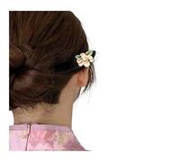 FOVAOK Bastoncini per capelli vintage in stile cinese nero con fiore in legno per donne autunno temperamento accessori per capelli regalo di nozze (ME3763A142)