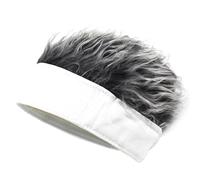 FOVAOK Berretto da baseball alla moda, unisex, con parrucca, divertente, corto, traspirante, morbido, per feste, per attività all'aperto, casual (tipo 3)