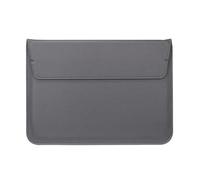 FOVAOK Borsa a busta in pelle PU per computer portatile ultrasottile da 11/12/13/15/13,3/13,3/15,3/15,4 pollici (grigio, 13,3 pollici)