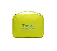 FOVAOK Borsa cosmetica impermeabile pieghevole da viaggio per uomini e donne borse da trucco per articoli da toeletta organizer da appendere borsa da bagno, Verde, 2PCS