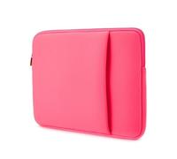 FOVAOK Borsa interna per computer portatile da 11/13/14/15/16/17 pollici, tasca frontale, borsa multifunzione per computer portatile (rosa rosso, 16-17 pollici)