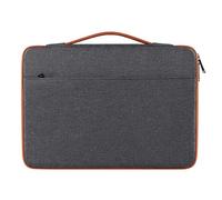 FOVAOK Borsa per computer portatile da 13 14 15 15,6 pollici, custodia antiurto per computer da viaggio e per uomini d'affari (grigio, 13-33,3 cm)