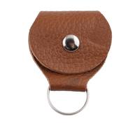FOVAOK Confezione da 2 plettri per chitarra in pelle ecologica in poliuretano, per plettri, per chitarra, portachiavi e accessori