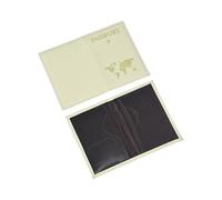 FOVAOK Copertina per passaporto da viaggio con stampa mappa, per donne e uomini, porta passaporto, porta passaporto, porta carta d'identità, clip per biglietti di volo, accessori da viaggio,