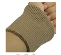 FOVAOK Coppia di polsini elasticizzati a costine, per vestiti, giacche, cappotti, polsini spessi, 1 paio, larghezza 9 cm (albicocca)