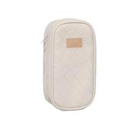 FOVAOK Coreano Cancelleria Matita Astucci Multicolore Studente Matita Borsa Forniture Scuola Cerniera Penna Borsa Forniture per Uff, Beige, Taglia unica