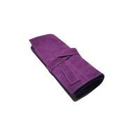 FOVAOK Custodia arrotolabile per forbici professionali da barbiere, in poliuretano, supporto per forbici da taglio e parrucchiere, Viola, 2PCS