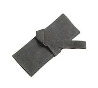 FOVAOK Custodia arrotolabile per forbici professionali da barbiere, in poliuretano, supporto per forbici da taglio e parrucchiere, grigio, 2PCS