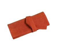 FOVAOK Custodia arrotolabile per forbici professionali da barbiere, in poliuretano, supporto per forbici da taglio e parrucchiere, Arancione, 2PCS