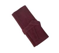 FOVAOK Custodia arrotolabile per forbici professionali da barbiere, in poliuretano, supporto per forbici da taglio e parrucchiere, Vino rosso, 2PCS
