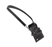 FOVAOK Custodia per forbici con cintura regolabile borsa portatile per forbici da barbiere strumenti per parrucchieri forbici clip parrucchiere borsa, Nero , Taglia unica