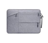 FOVAOK Custodia per laptop da 13 a 15,6 pollici, tracolla in tessuto resistente e impermeabile, per lavoro e casual, scuola (grigio chiaro, 30,5 cm)