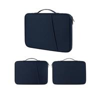 FOVAOK Custodia per tutti i modelli di computer, borsa per laptop da 11/13 pollici, antiurto, colore: blu scuro, nero, L