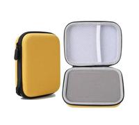 FOVAOK Custodia portatile per plettro con slot per plettro nero giallo chitarra capotasto accordatore corde custodia custodia custodia parti per chitarra, Giallo, Taglia unica