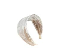FOVAOK Fasce per capelli in pizzo vintage, accessori per capelli alla moda con personalità semplice fascia a rete (papilla)