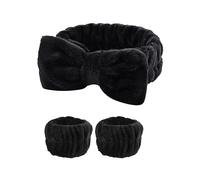 FOVAOK Fasce per il lavaggio del viso, set di braccialetti da donna assorbenti impermeabili per trucco e lavaggio del viso accessori per capelli (C)