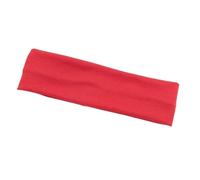FOVAOK Fascia per capelli elastica in cotone, alla moda, per donne e uomini, tinta unita, per corsa, fitness, yoga, accessori per capelli per trucco (rosso)