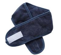 FOVAOK Fascia per capelli in pile di corallo con adesivo magico, fascia elastica per capelli, accessorio per capelli per salone di bellezza, spa, doccia, colore blu