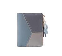 FOVAOK Portafoglio da donna in pelle PU Portafoglio da donna in pelle borse da donna porta carte pieghevole portatile Lady portamonete, Blu, Taglia unica