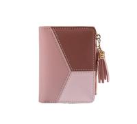 FOVAOK Portafoglio da donna in pelle PU Portafoglio da donna in pelle borse da donna porta carte pieghevole portatile Lady portamonete, rosa, Taglia unica