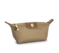FOVAOK Portamonete da donna con cerniera, portatile, in tessuto Oxford, design di marca, idea regalo per donne, borsa da viaggio, borsa da trucco, Albicocca, Taglia unica