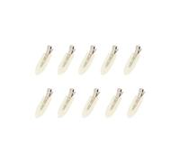 FOVAOK Set di 10 fermagli per capelli senza pieghe, per donne e ragazze, per acconciature e trucco, forcine per capelli alla moda, accessori per capelli alla moda (PT5004-bianco, 10 pezzi)