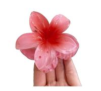 FOVAOK Set di 4 accessori per capelli con fiori sfumati, forcine per capelli stile spiaggia, clip con artiglio a fiore, forcine per capelli estive, stile hawaiano (4)