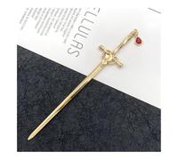 FOVAOK Spada in metallo Forcina moda femminile cinese semplice e creativo Pan Hairpin gioielli temperamento copricapo accessori (WTS00002-18)