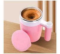 FOVNOT Auto Agitazione Tazza, 380 ML Ricaricabile Elettrica Alta Velocità Tazza di Miscelazione Automatica Magnetica Tazza di Miscelazione Elettrica Tazza di Miscelazione per Caffè/Latte (Rosa)