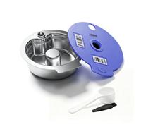 FOVNOT Cialde Riutilizzabili per Bosch Tas, Acciaio Inossidabile Capsule da Caffè Icaricabili con Coperchio in Silicone e Codice a Barre Universale Compatibili con Tas Happy, Vivy (220mL)