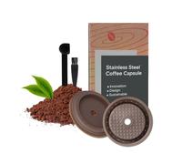 FOVNOT Riempibile Vertuo Caffè Capsule Dischi, 2 Pz Riutilizzabile Caffè Capsula Coperchio per Vertuoline & Vertuo Capsule, Compatibile con Vertuoline & Vertuo Pod
