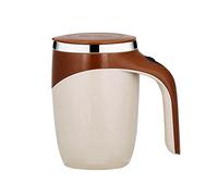 FOVNOT Tazza Automescolante, Tazza Mescolante Auto Magnetic Mug Riutilizzabile Tazza Che Si Mescola Da Sola Per Caffè/Latte/Tè/Cioccolato Caldo (Brown)