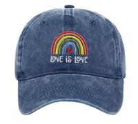 Foweknow Cappellino da baseball da donna e uomo arcobaleno LGBT Gay Pride cappello da sole unisex cappello da baseball regolabile traspirante berretto da baseball CSD Party Cap Parade Outfit Estate