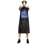 Foweknow Costume da Zombie Cinese Uomo Set Completo Completo Include Vestito Copricapo E Carta Magica Design Horror Tradizionale Confortevole Abbigliamento Storico Per Apparizioni Teatrali