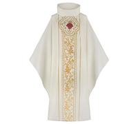 Foweknow Sacerdote Messaggio Cattolico Chiesa Celebrante Padre Messe Veste Clero Sacerdote Romano Celebrante Battesimo Costume Vintage Capo Medievale Cosplay Abbigliamento Festa
