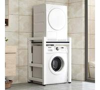 Armadio per lavatrice a tamburo, unità di stoccaggio della lavatrice, kit impilabile per asciugatrice, mensola bagno, cucina, balcone, lavanderia, capacità del cuscinetto: 300 kg