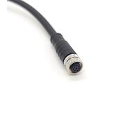 FOWIUNYE Cavo connettore femmina M8 a 8 pin, 5 m, AWG24, codice A, modanatura diritta, PVC, IP67, per aviazione, veicoli elettrici, sensori e attuatori