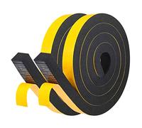 fowong 4m Nastro autoadesivo della schiuma 25mm (B) x20mm (D) Nastro di sigillamento per garage Guarnizione di gomma anti-collisione della porta per industria Sigillo di isolamento acustico