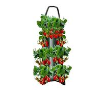 Fowybe Borsa per la coltivazione della fragola - Fioriera Verticale Per Frutta E Verdura,Contenitori per piantare fragole, borse pieghevoli durevoli per coltivare fioriere per fiori di verdure