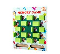 Fowybe Gioco di memoria di corrispondenza | Gioco da tavolo in legno Memory Match,Giochi di viaggio, elementi essenziali per viaggi su strada per bambini, giochi di memoria per bambini e ragazzi